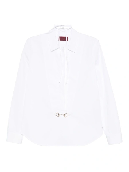 Camasa Gucci Horsebit alba