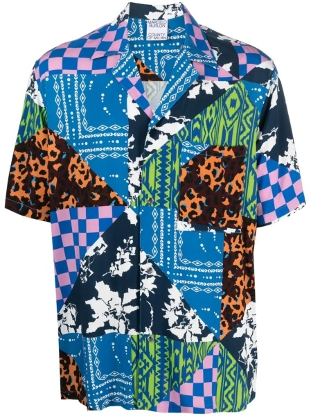 Camasa Marcelo Burlon albastra