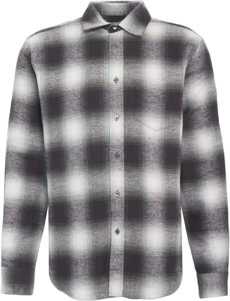 Camasa office Portuguese gri din flanel 'Dune'