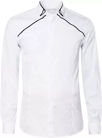 Camasa Tuxedo Grosgrain Collar Detail BCM004C-R010C