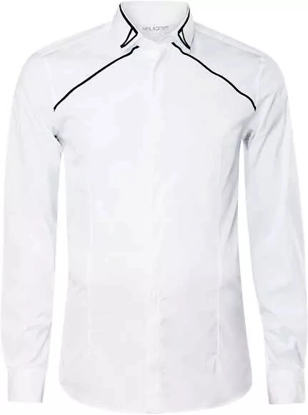 Camasa Tuxedo Grosgrain Collar Detail BCM004C-R010C