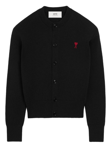 Cardigan AMI Paris ami de coeur negru