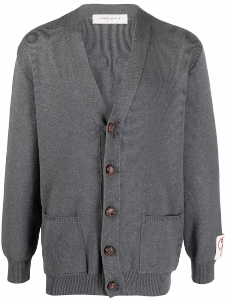 Cardigan Golden Goose verde
