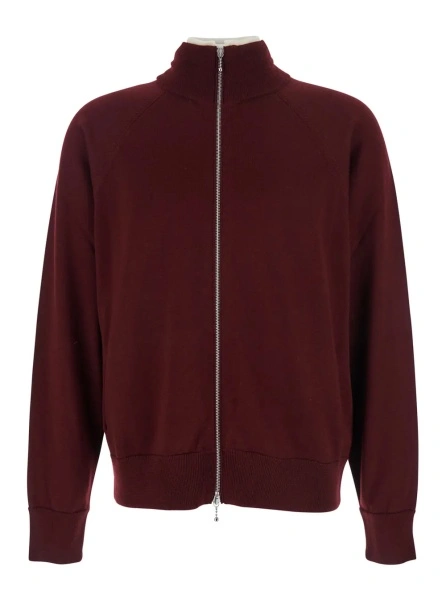 Cardigan Jil Sander mov din lana