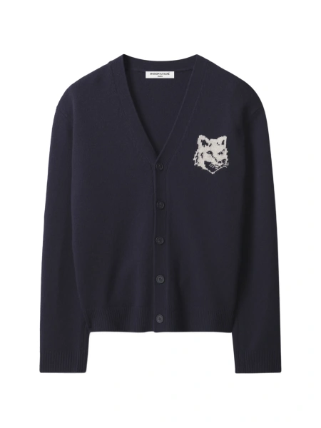 Cardigan MAISON KITSUNÉ albastru