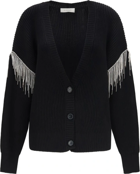 Cardigan Max Mara negru din lana virgina