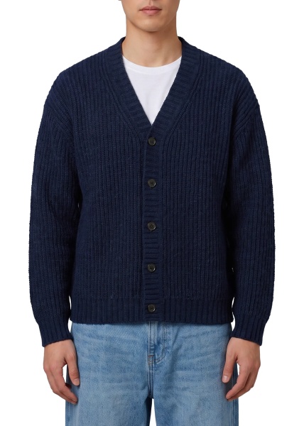 Cardigan Navy Wool Cardigan Over