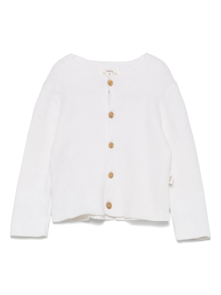Cardigan TEDDY & MINOU alb