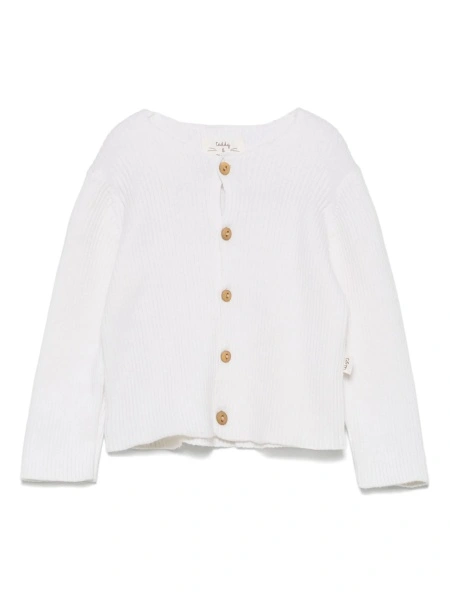 Cardigan TEDDY & MINOU alb