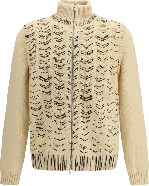 Cardigan Virgin wool zip Cardigan