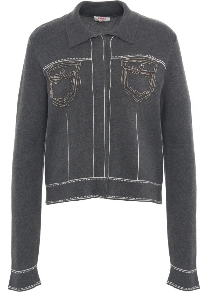 Cardigane Cardigan with rhinestone applications