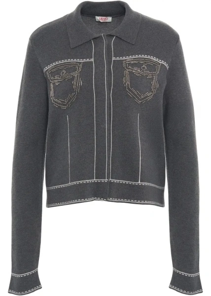 Cardigane Cardigan with rhinestone applications