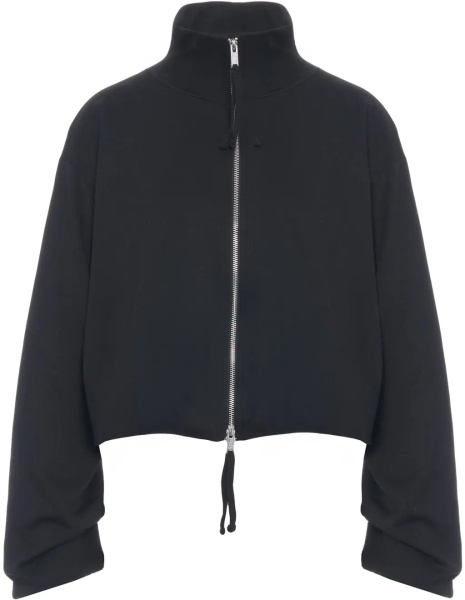 Cardigane Sweat jacket with stand-up collar