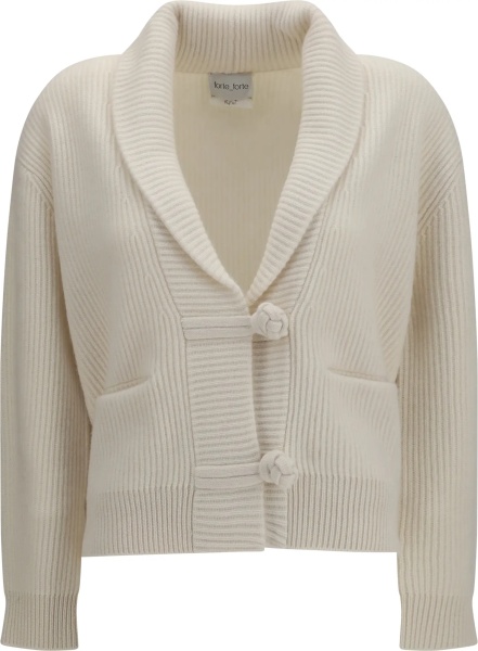 Cardigane Wool and cashmere english rib Cardigan