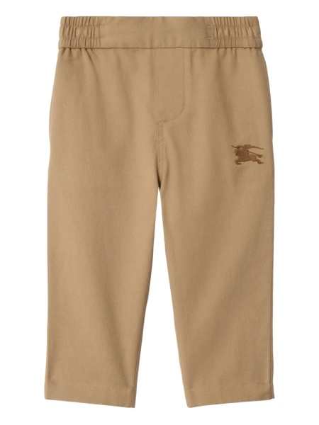 Chinos Burberry neutri din bumbac si lyocell