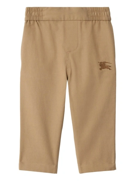 Chinos Burberry neutri din bumbac si lyocell