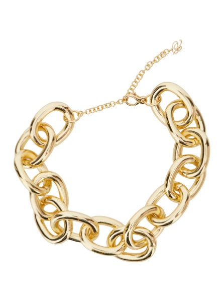 Coliere Metallic Brass Chain Necklace for Women