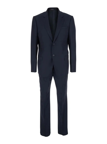 Costum Blue Suit with Jacket and Trousers