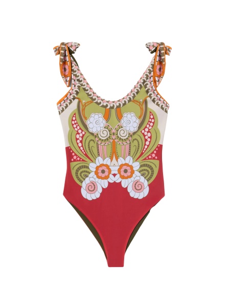 Costum de baie intreg La DoubleJ rosu
