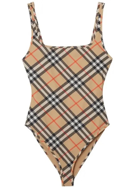 Costum de baie Swimsuit with Check motif
