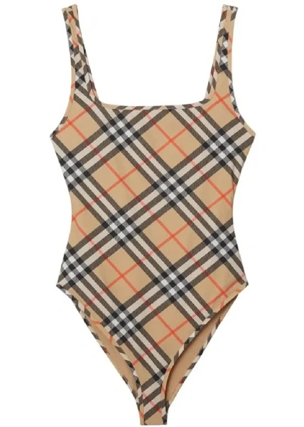 Costum de baie Swimsuit with Check motif
