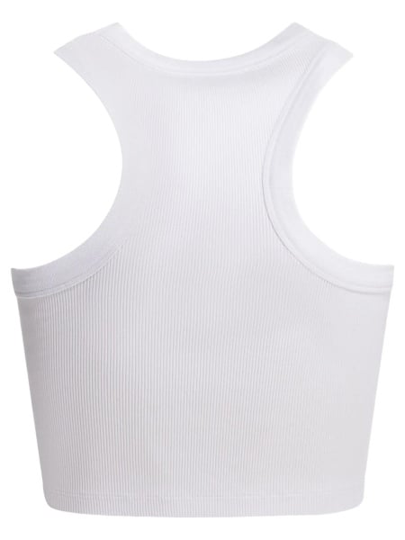 Cropped tank top with logo
