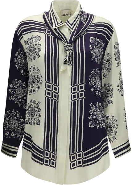 Esarfa Banderra silk Shirt with scarf