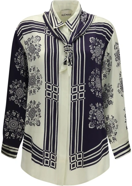 Esarfa Banderra silk Shirt with scarf