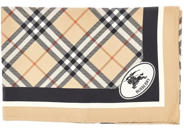 Esarfa Check silk scarf