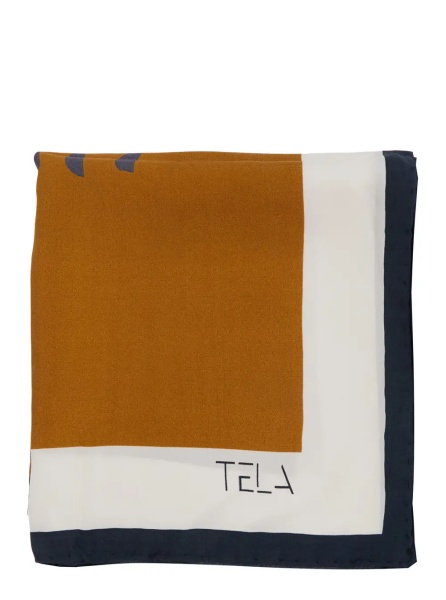 Esarfa Multicolored scarf with horse patterns in fabric and unisex