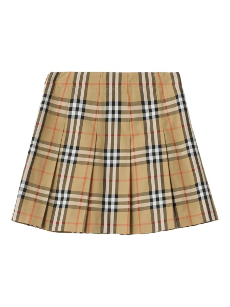 Fusta Burberry neutra din bumbac