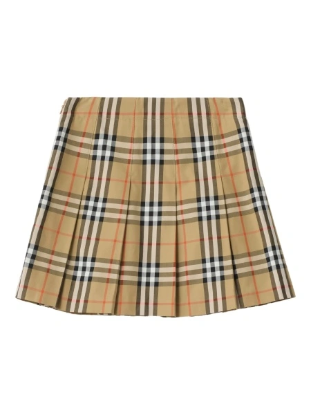 Fusta Burberry neutra din bumbac