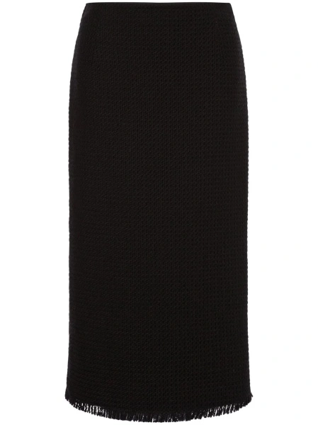 Fusta cu talie inalta Alberta Ferretti neagra
