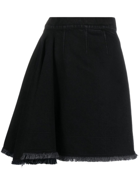 Fusta cu talie inalta Alexander McQueen neagra din bumbac