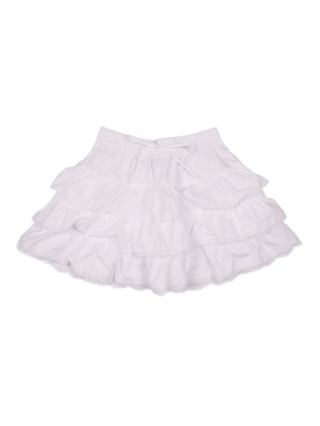 Fusta Daily poplin tiered skirt