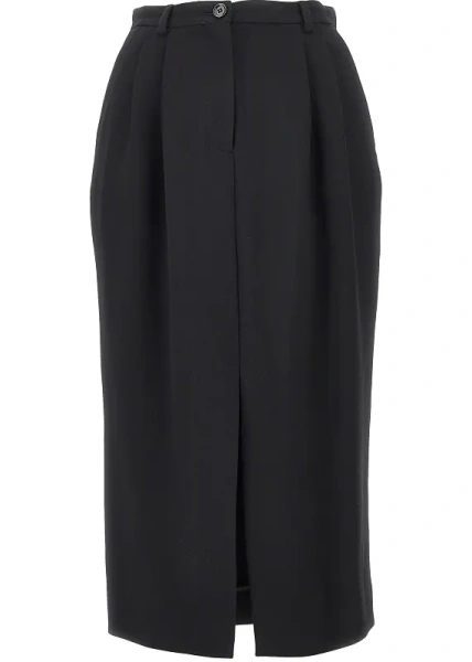 Fusta Dolce & Gabbana neagra din lana