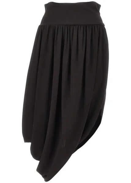 Fusta Draped jersey skirt