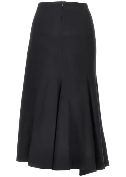 Fusta 'Erika' flannel midi skirt
