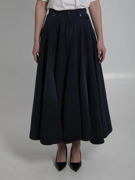 Fusta Godet Maxi Skirt