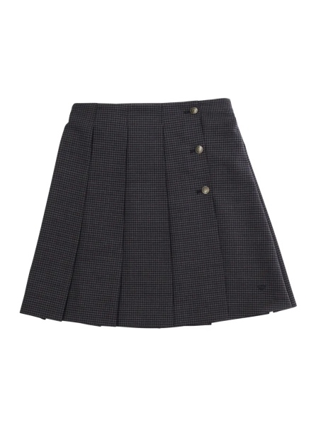 Fusta Grey Skirt with all-over stripe motif in fabric for Girl