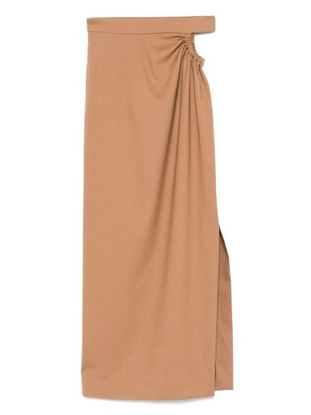 Fusta Max Mara maro din lana si mohair