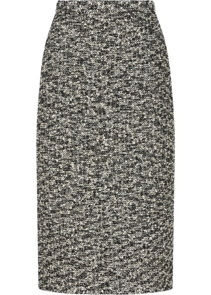 Fusta Midi Skirt in laminated bouclé fabric