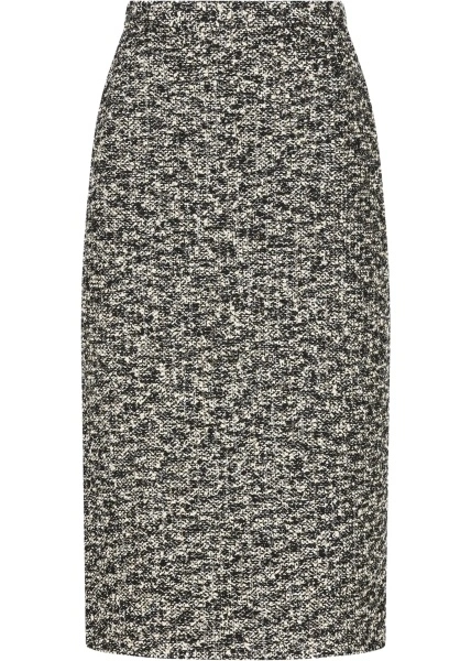 Fusta Midi Skirt in laminated bouclé fabric