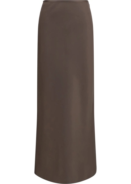 Fusta Silk twill A-line maxi Skirt