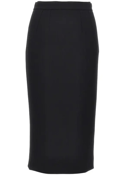 Fusta Stretch wool midi skirt