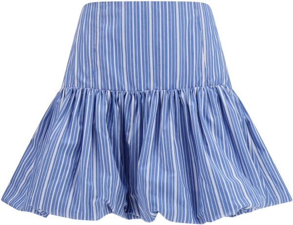 Fusta Striped mini balloon Skirt