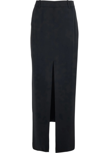 Fusta Tailored crepe envers satin Skirt