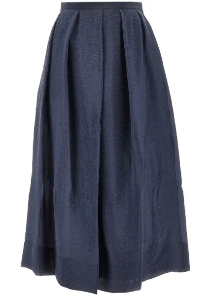 Fusta Tecno creponne midi skirt