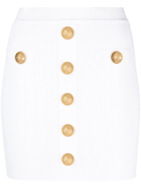Fusta tricotate Balmain alba