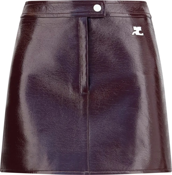 Fusta Vinyl mini Skirt